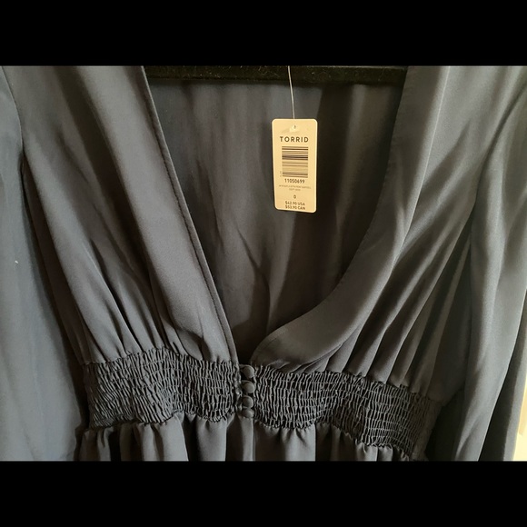 Torrid Navy Blue Blouse - Picture 2 of 4